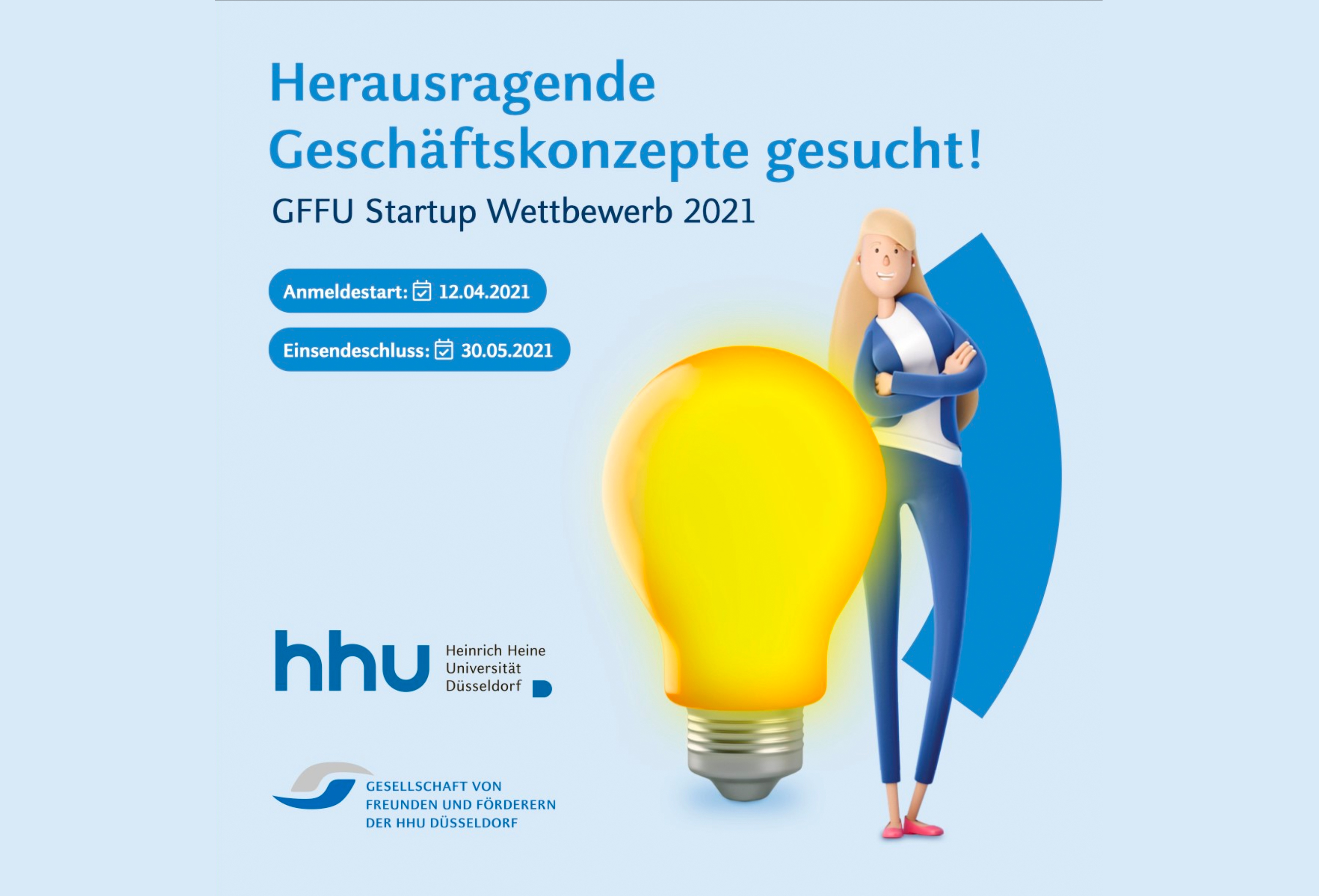 Poster: GFFU Startup Wettbewerb 2021