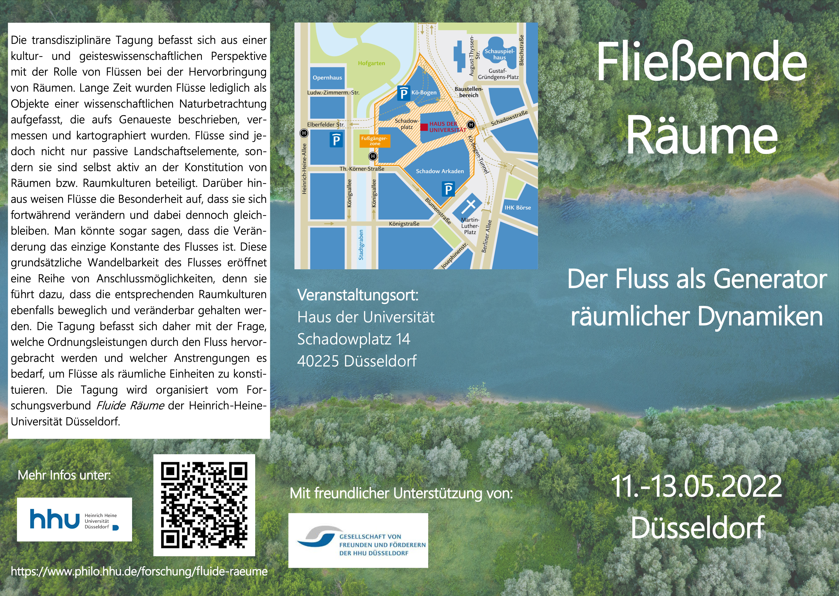 Infoposter Tagung "Fließende Räume" Infoposter Tagung "Fließende Räume"
