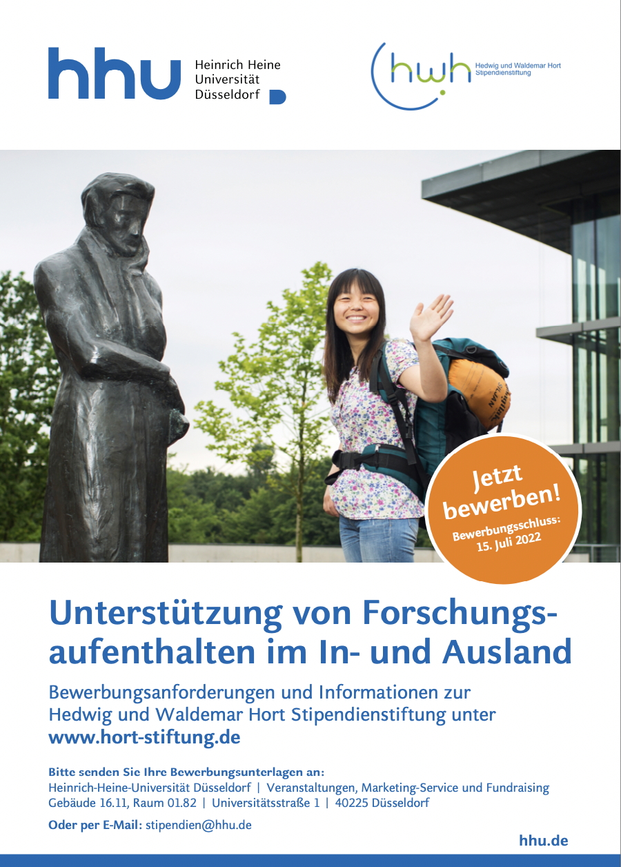 Plakat 2022 der Hort-Stiftung